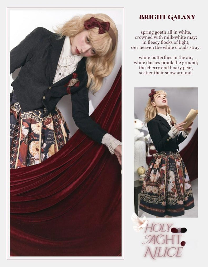 Alice in Wonderland~Holy Night Alice~Classic Lolita Dress Preppy Style Bust-supporting JSK 40466:663928