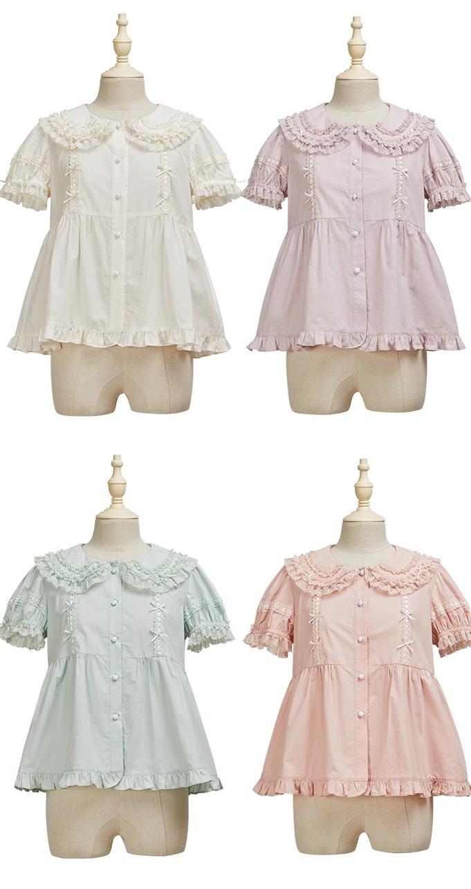 Summer Fairy~Cloud Dream~Sweet Lolita Shirt Peter Pan Collar Innerwear   