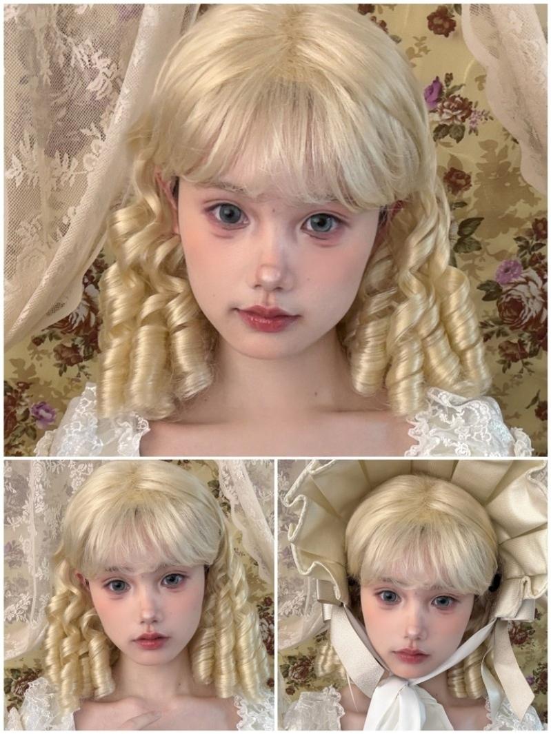 Lolita Roman Roll Wig, Shape-Resistant Fiber 44970:830369
