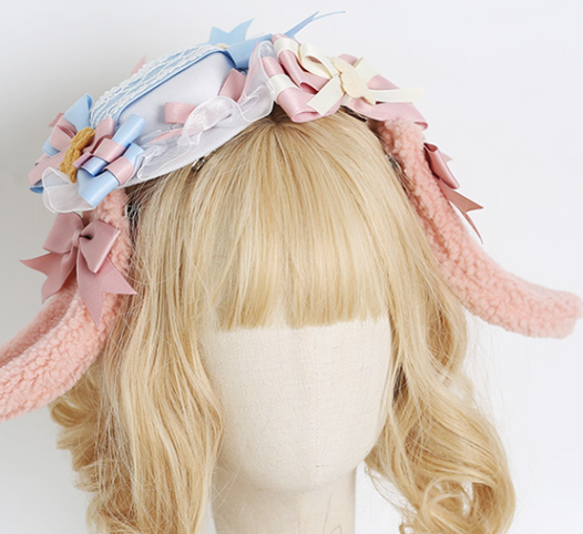 Xiaogui - Lolita Cute Bow Rabbit Ears Toy Hair Clip
