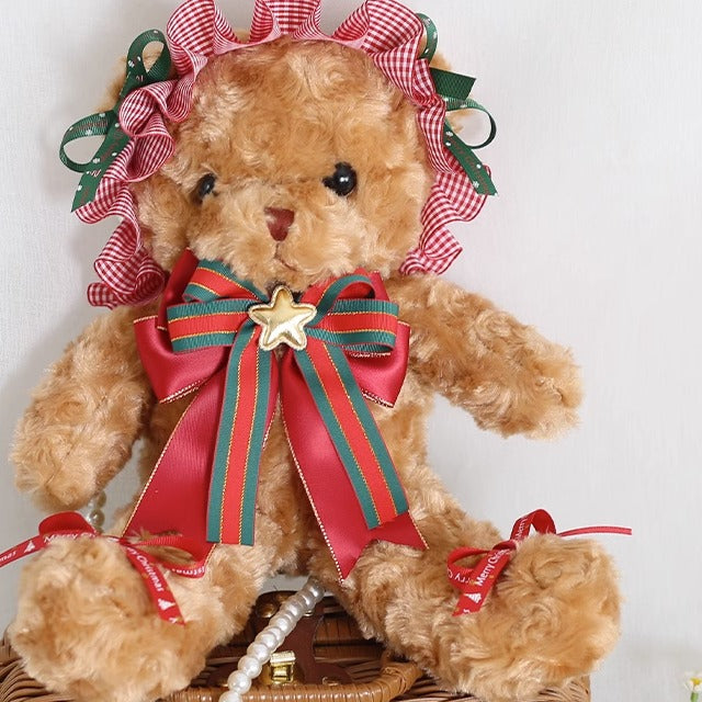 Xiaogui~Kawaii Lolita Brown Bear Christmas Bag   