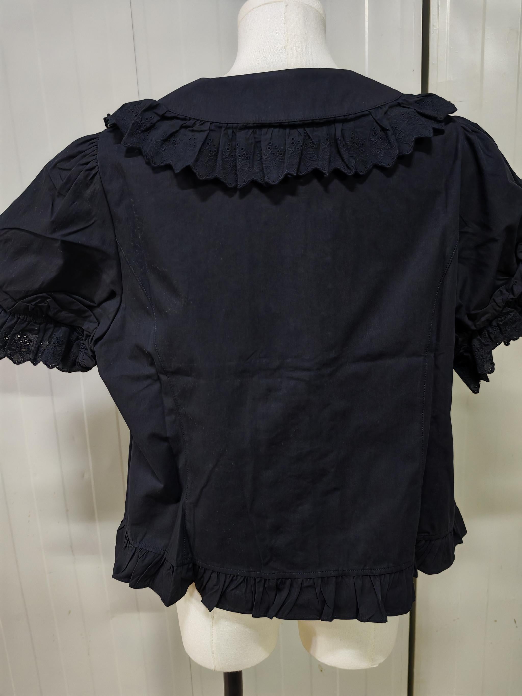 MIST - Cotton Kawaii Lolita Blouse, Short Sleeve