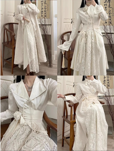 ZJstory~ Secret Color~ Chinese-Style Suit Shirt Skirt Dress   