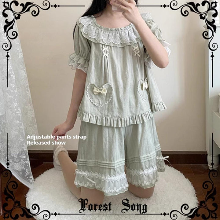 Forest Song~Daily Lolita Bloomers Strap Adjustable Shorts   