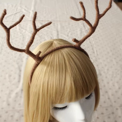 Xiaogui~Christmas Mori Style Deer Horn Lolita Hairband   
