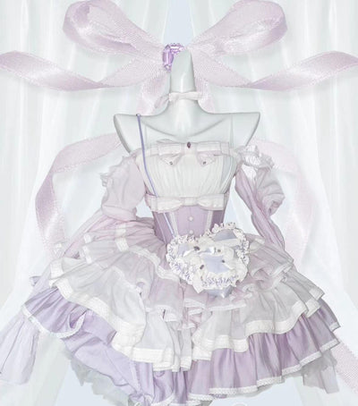 (BFM)PoshePose~Bai Xueji~Lolita Strapless Dress Fishbone Dress   