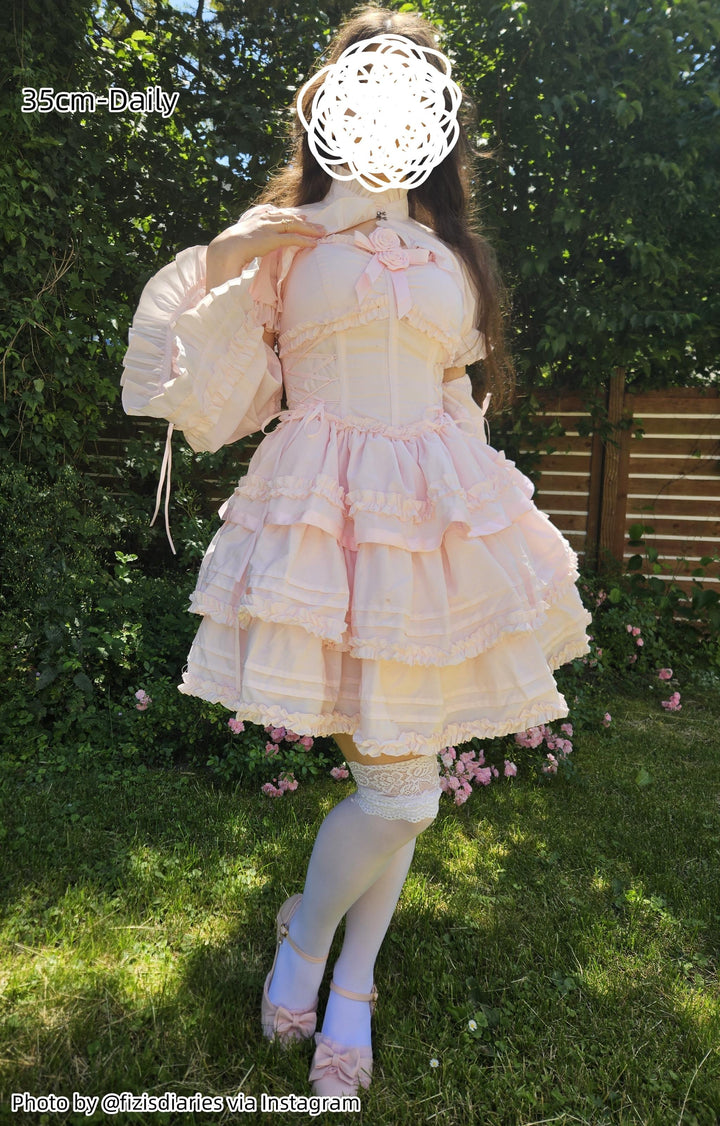 Aurora&Ariel - Short A Line Petticoat Collection Mini to Extreme Puffy| 13.8" (35 cm) Length