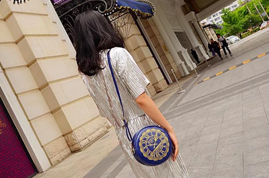 (BFM)Kira~Alice Clock~Kawaii Lolita Shoulder Bag Round Lolita Crossbody Bag 36632:519430