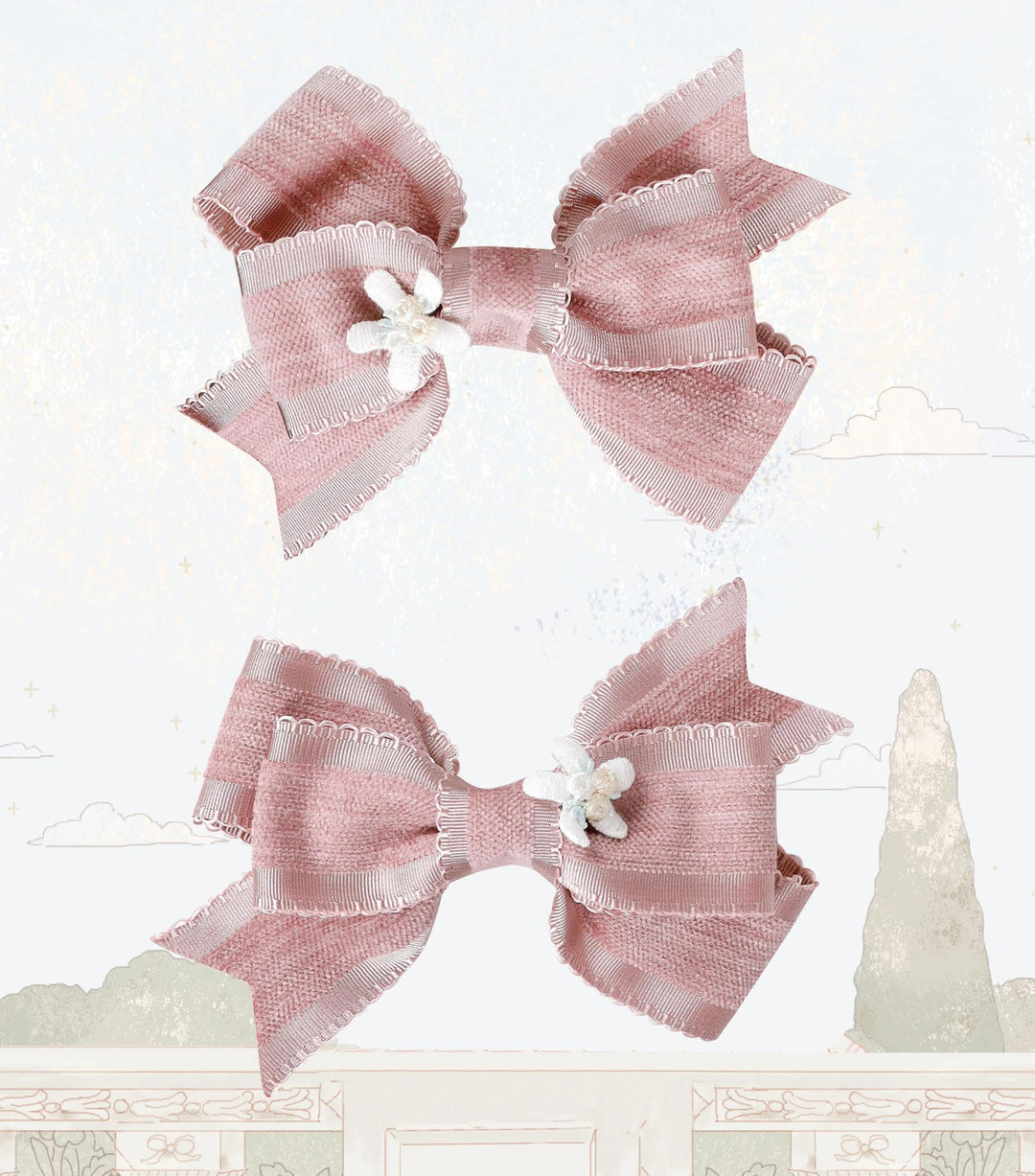 LittlePlum~Kawaii Lolita Gradient Accessories Multicolor Clip(A Pair) · Pink  