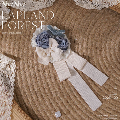 (Buyforme)NyaNya~ Lapland Forest~ Lolita Elegant Vintage Floral JSK OP Dress Pre-order (4-5 months before shipping ) Free size rose flower-green blue