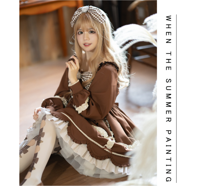 Eieyomi~Bear Cookies ~Sweet Lolita Princess Lolita OP   