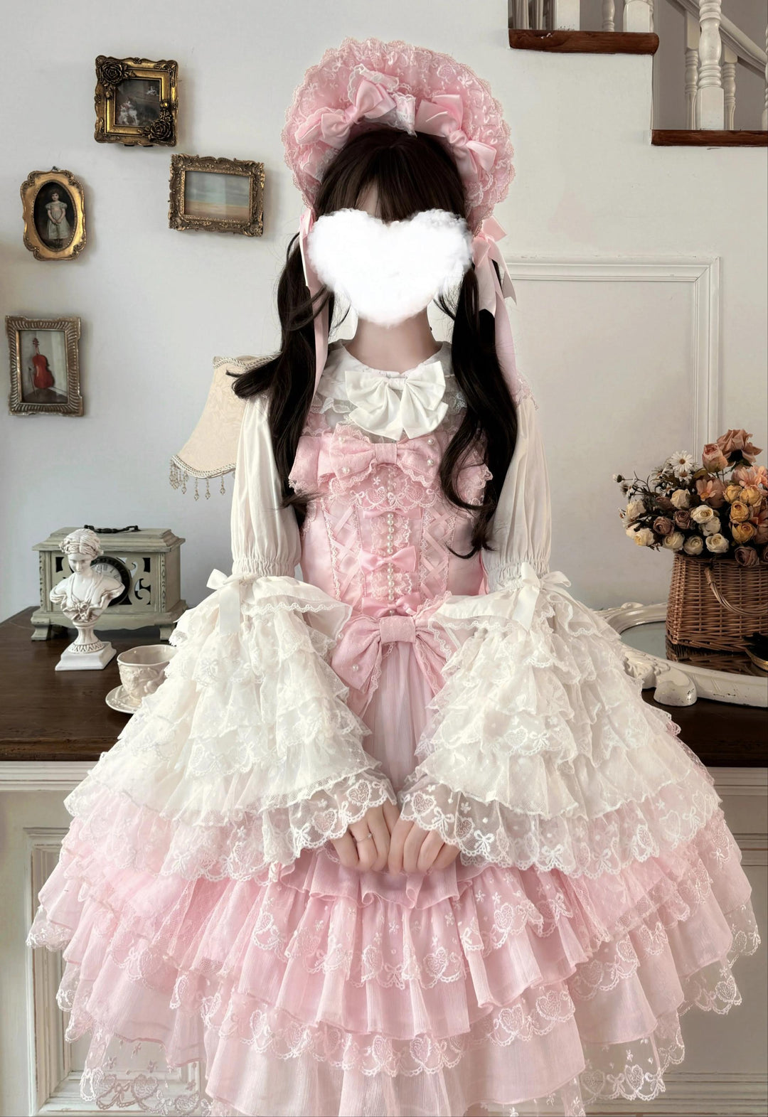 Sugar Girl~Love Overture~Sweet Lolita JSK Suit Tiered Ruffles Dress