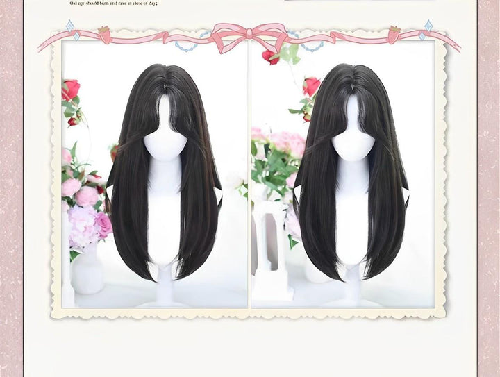 Dalao Home~2624X~Balck Lolita Wigs Long Straight Hair   