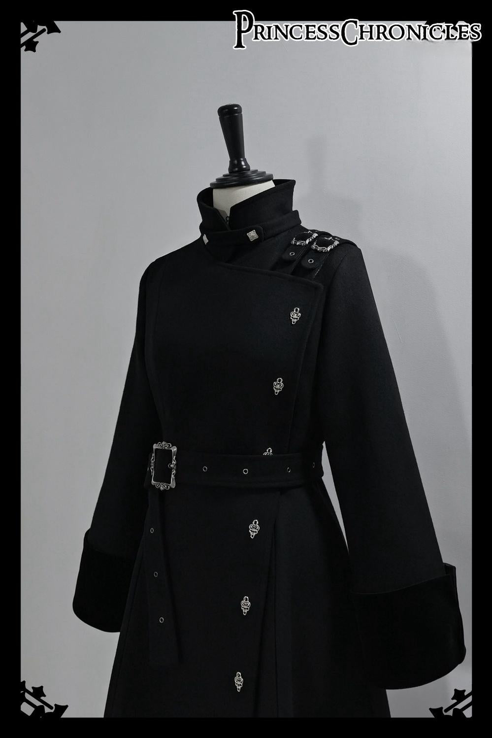 Princess Chronicles~Breakwave~Ouji Lolita Overcoat Retro Single-Breasted Handsome Coat