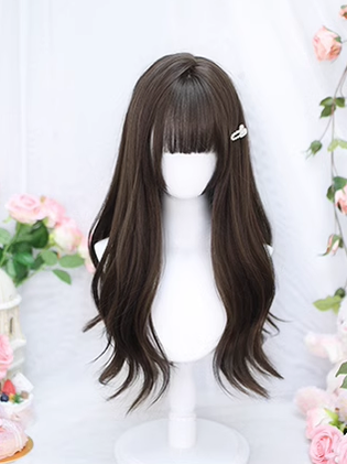 Dalao Home~Gentle Daily Lolita Long Curly Wig 2375 cold brown  