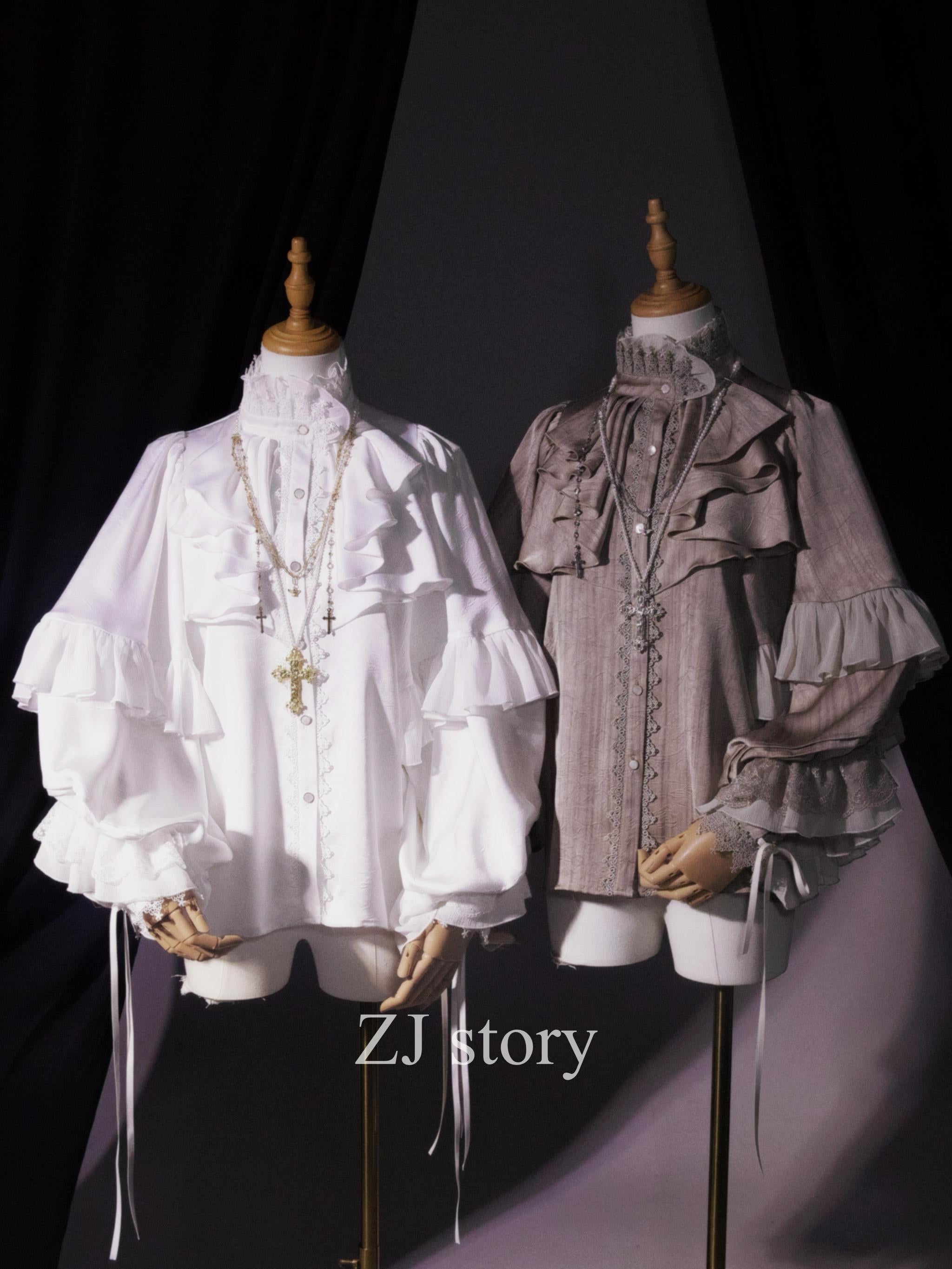 Dragon Bone Cemetery - Gothic Lolita Long Sleeve Blouse