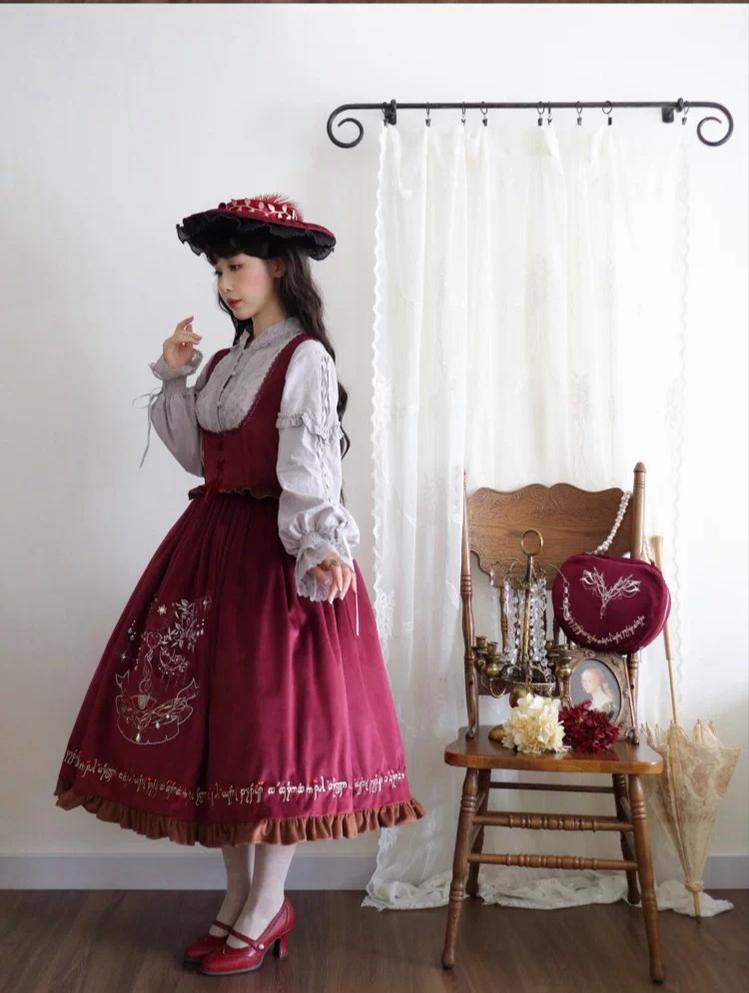 Twin Trees' Celestial Glow - Classic Lolita Bust-Supporting JSK, Plus Size 44508:810849