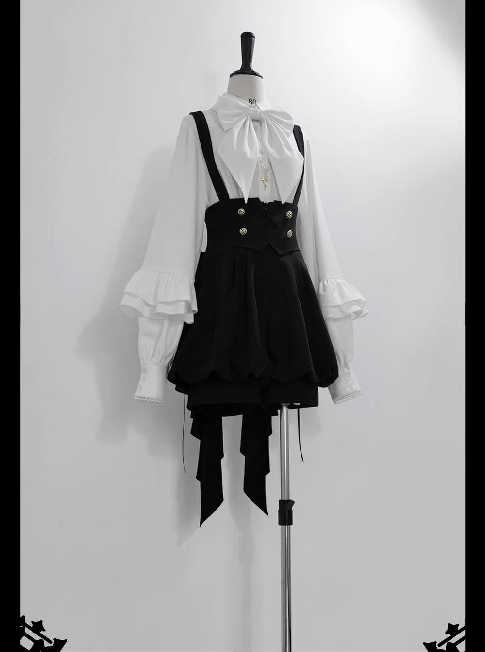 Princess Chronicles - Doll - Ouji Lolita Shirt Retro Elegant Prince Lolita Shorts Suit