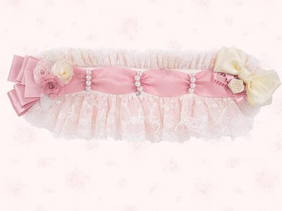 Flower and Pearl Box~Rose Garden~Elegant Lolita Pink Headdress hairband  
