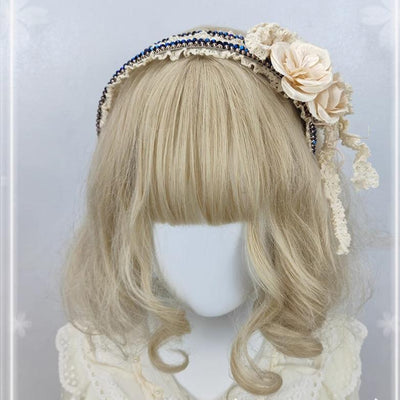 Cocoa Jam~Elegant Lolita KC with Gemstone and Flowers   