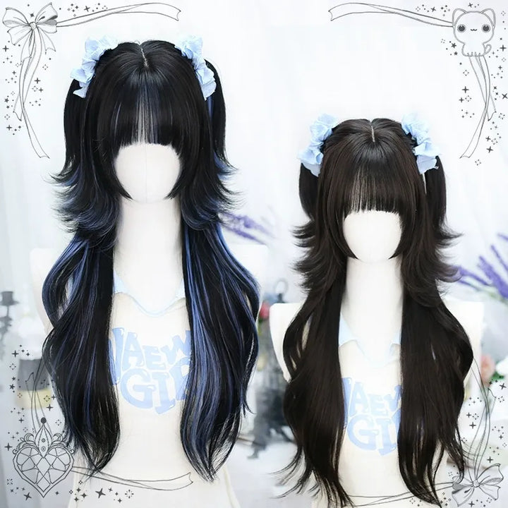 Dalao~Lily~Sweet Lolita Hime Cut Long Curly Wig for JK Girls 32326:391100