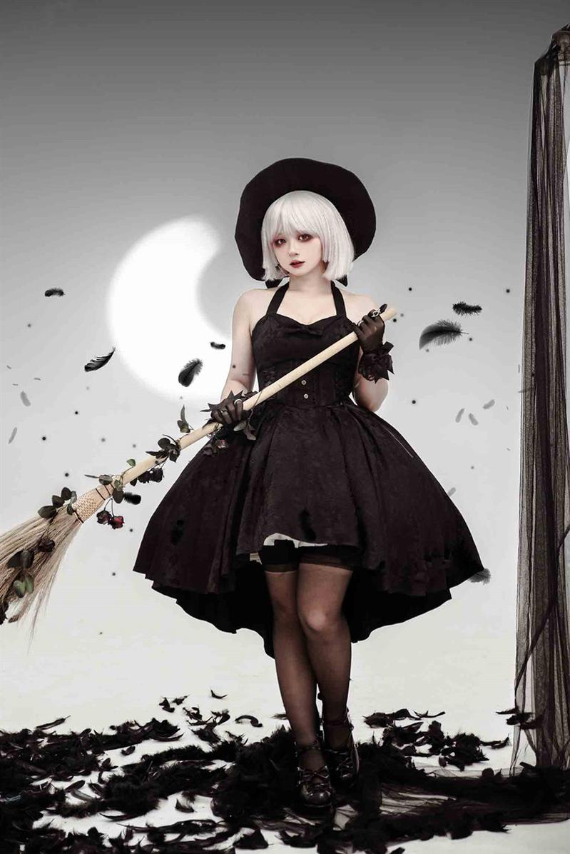 (BFM)Strawberry Duck~Gothic Lolita Dress White Lolita JSK 29578:357522