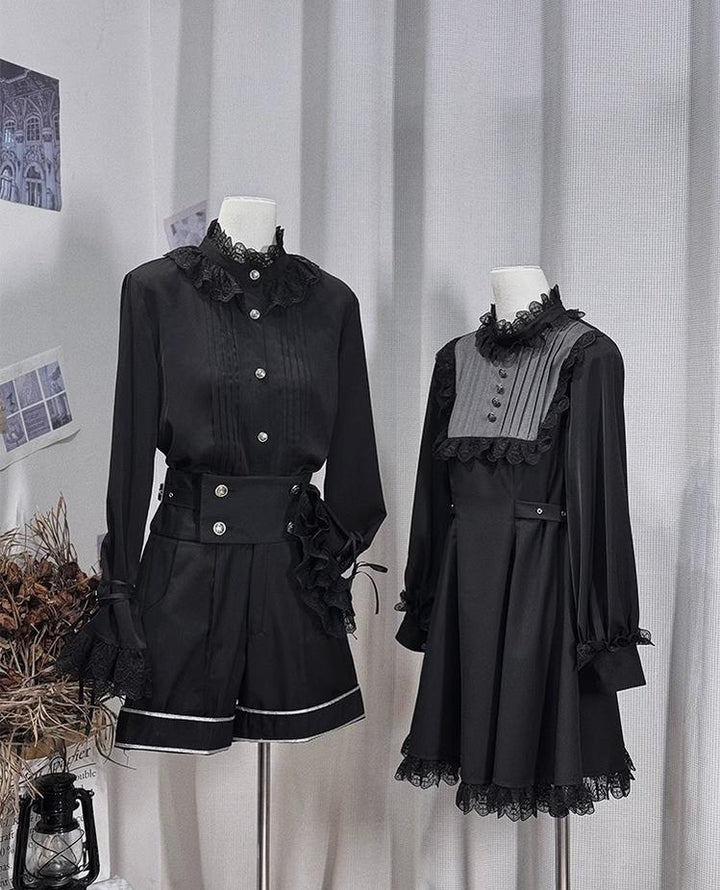 CastleToo~Rules of the Otherworld~Gothic Ouji Lolita Shorts Set with Embroidery Jacket 43013:762923
