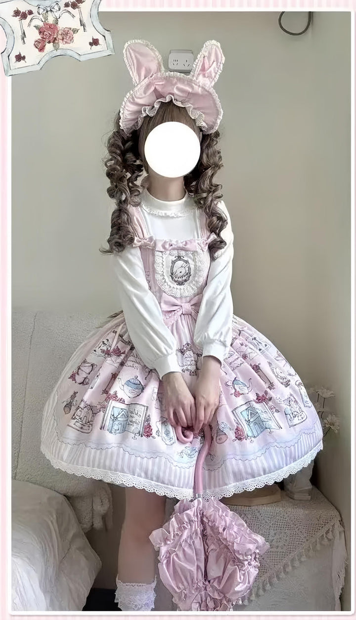 MeowMeow - Rabbit Collection Box - Bunny Print Kawaii Lolita JSK Dress