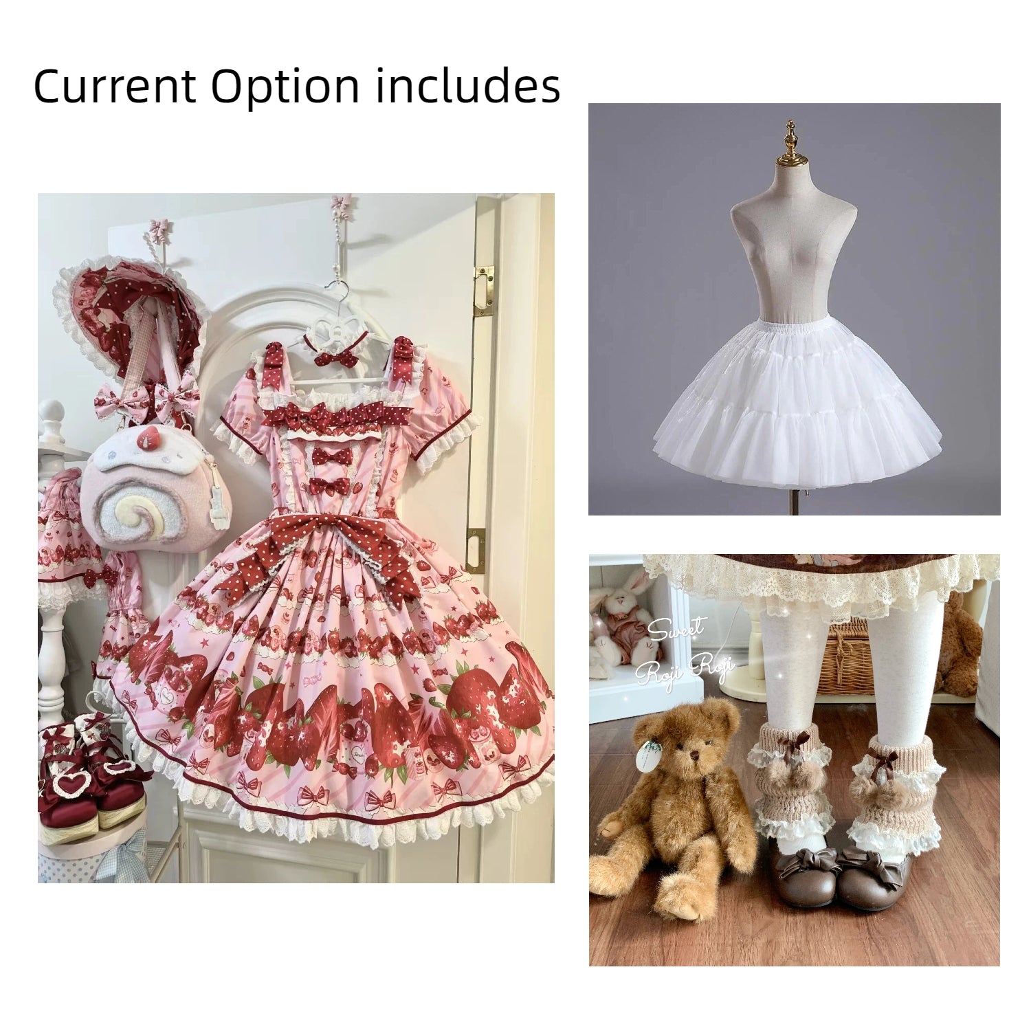 3-Piece Set - Dress + Socks + Petticoat | Save 15% (Use Code: Best15)