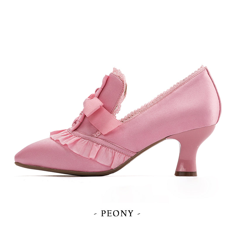 Iris Corolla~Queen Mary~Bows High Heels Lolita Shoes   