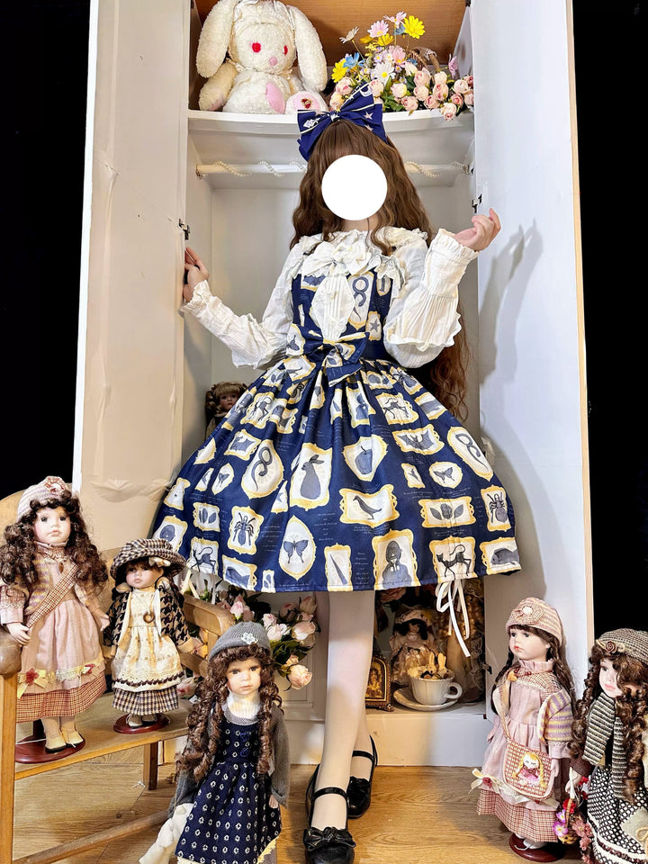 Magic Tea Party~Classic Lolita JSK with Elegant Art-Inspired Prints
