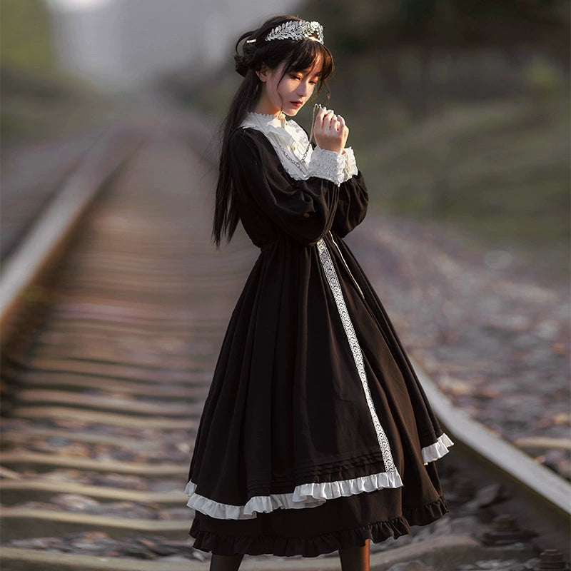 With PUJI - Confession - Nun Lolita OP Dress