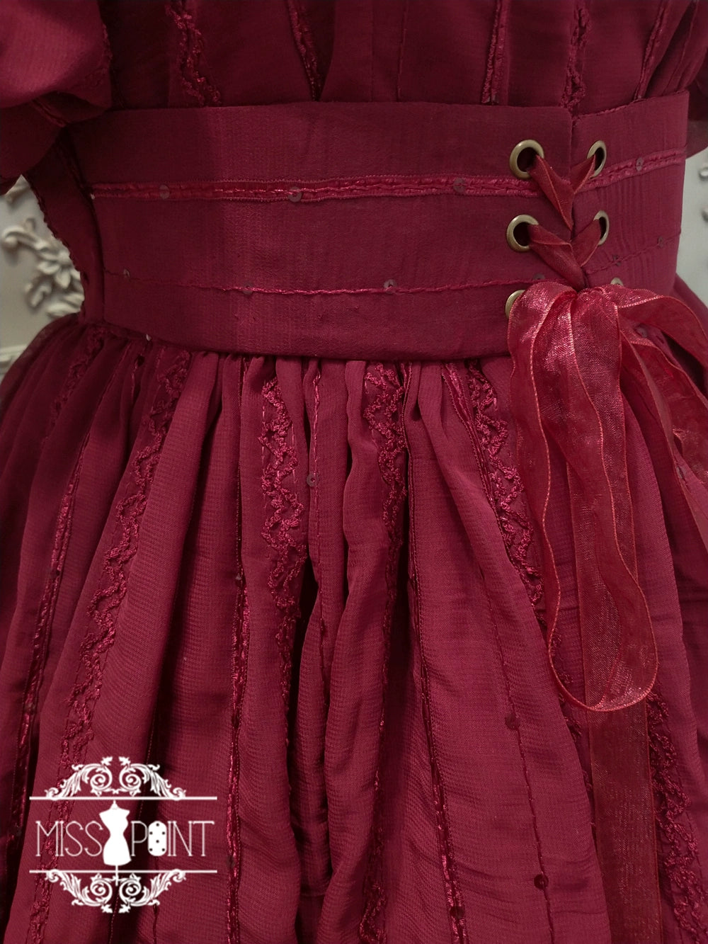 Miss Point~Tulip~Classic Lolita OP Dress Short Sleeve Dress Multicolors 19622:405376