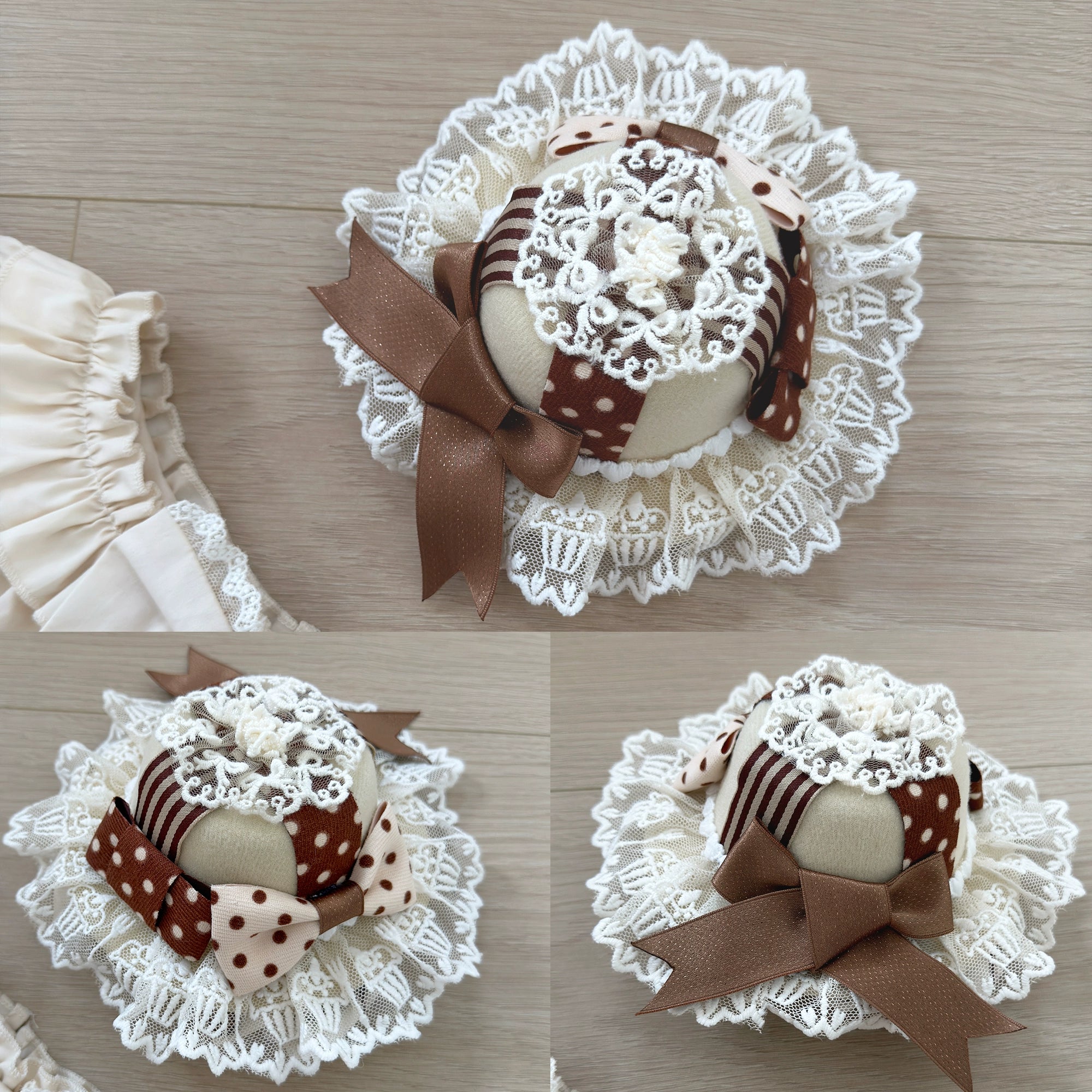 Fairyfaith - Little Bear Daily - Kawaii Lolita Embroidered JSK & OP Dress, Bear Print 44384:806237