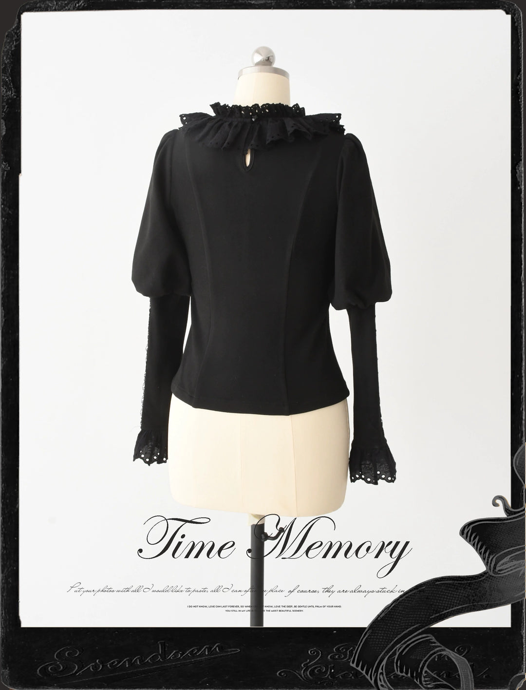 Time Memory~Cozy and Warm~Elegant Lolita Shirt Slimming Mutton Sleeves Blouse   