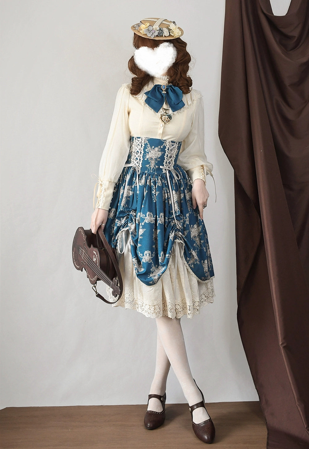 (BFM)Miss Point~Customized Vintage Lolita Skirt Elegant Pullover Fishbone SK 31464:363058