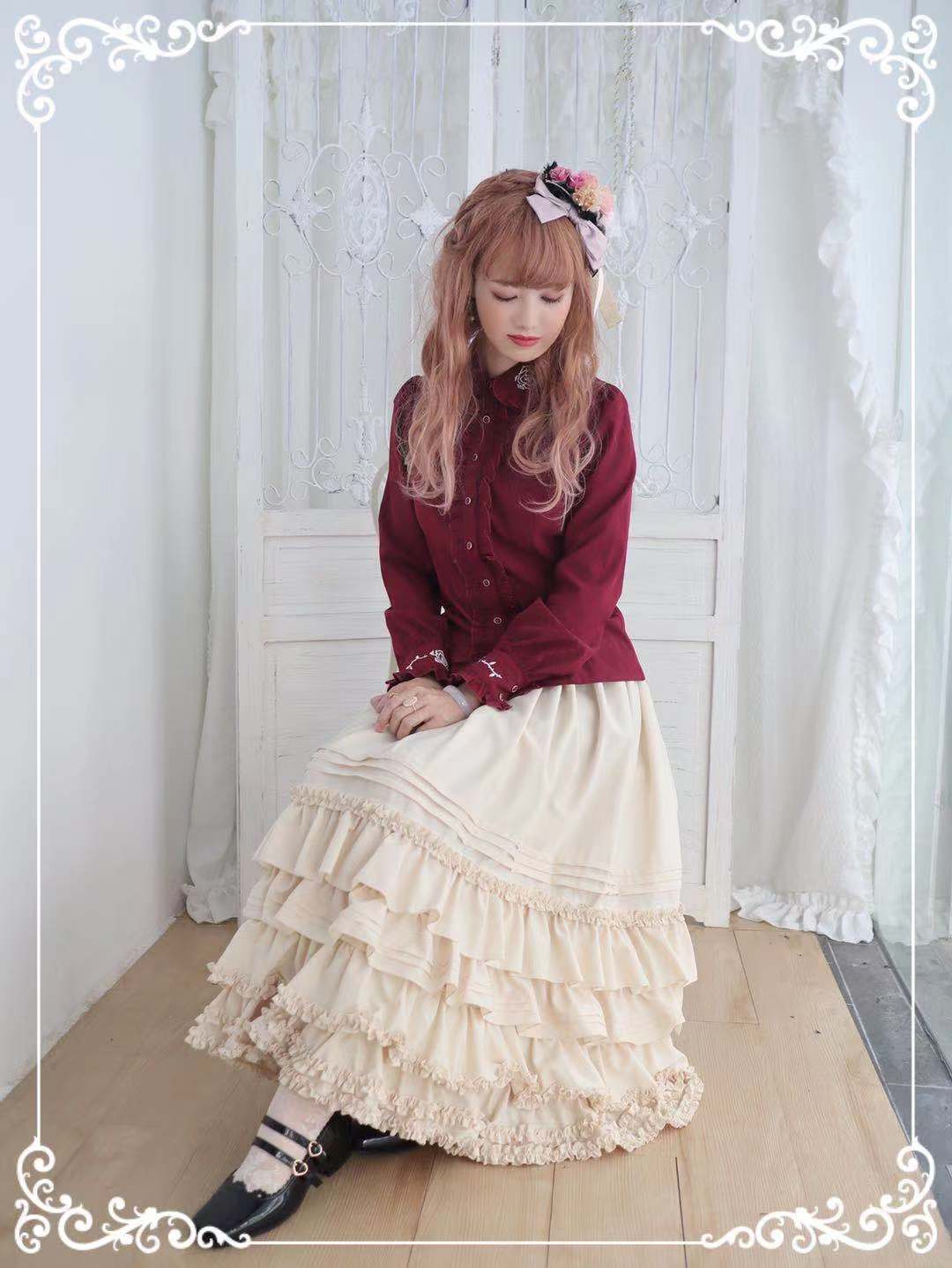 Little Dipper~Rose~Elegant Lolita Doll Collar Blouse   