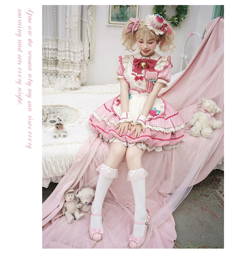 Sakurahime~Berry Bubble~Cute Lolita OP Dress Two Kawaii Styles   