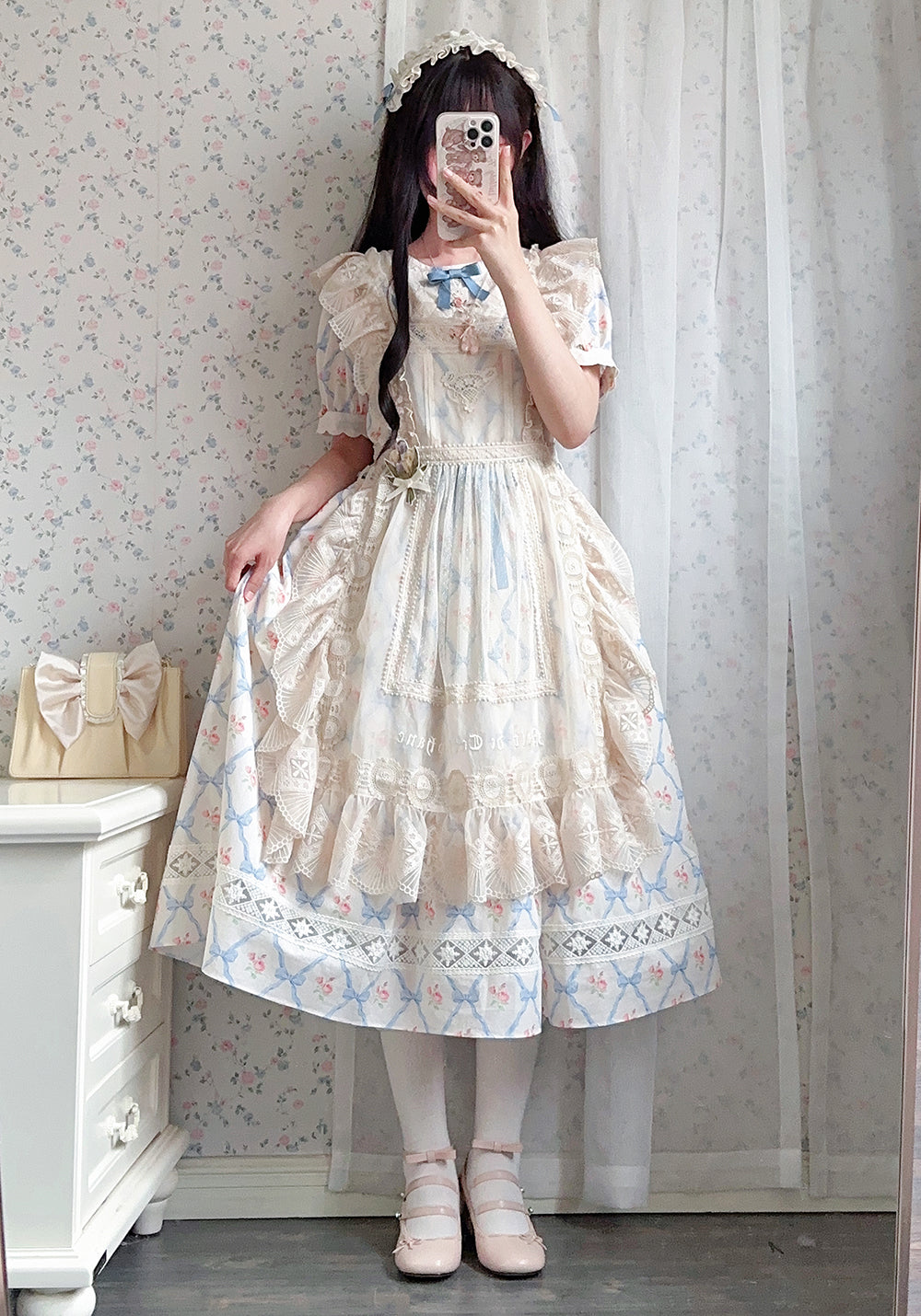 (Buyforme)Miss Point~Happy Summer Elegant Lolita Floral OP Dress 17704:244730