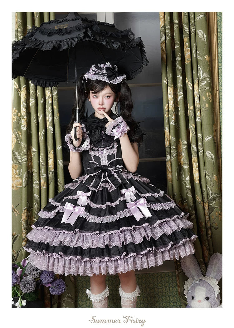 Strawberry Angel - Sweet Lolita JSK Dress, Detachable Sleeves 44452:808890