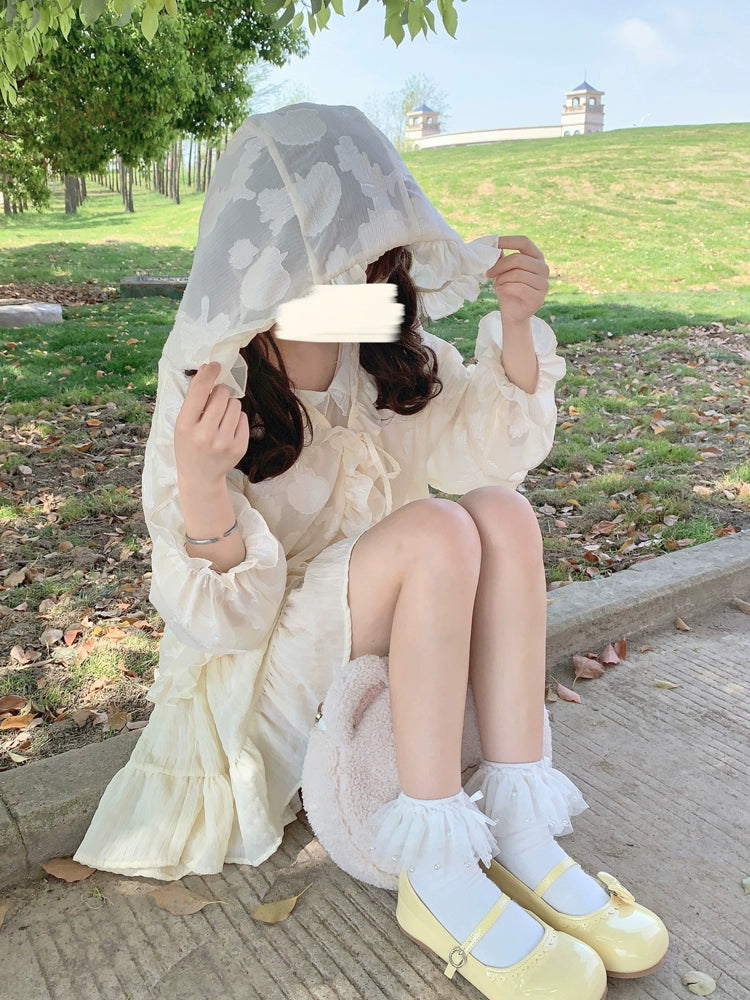 Hanguliang~Summer Daily Lolita Hooded Sheer Sunscreen Cardigan