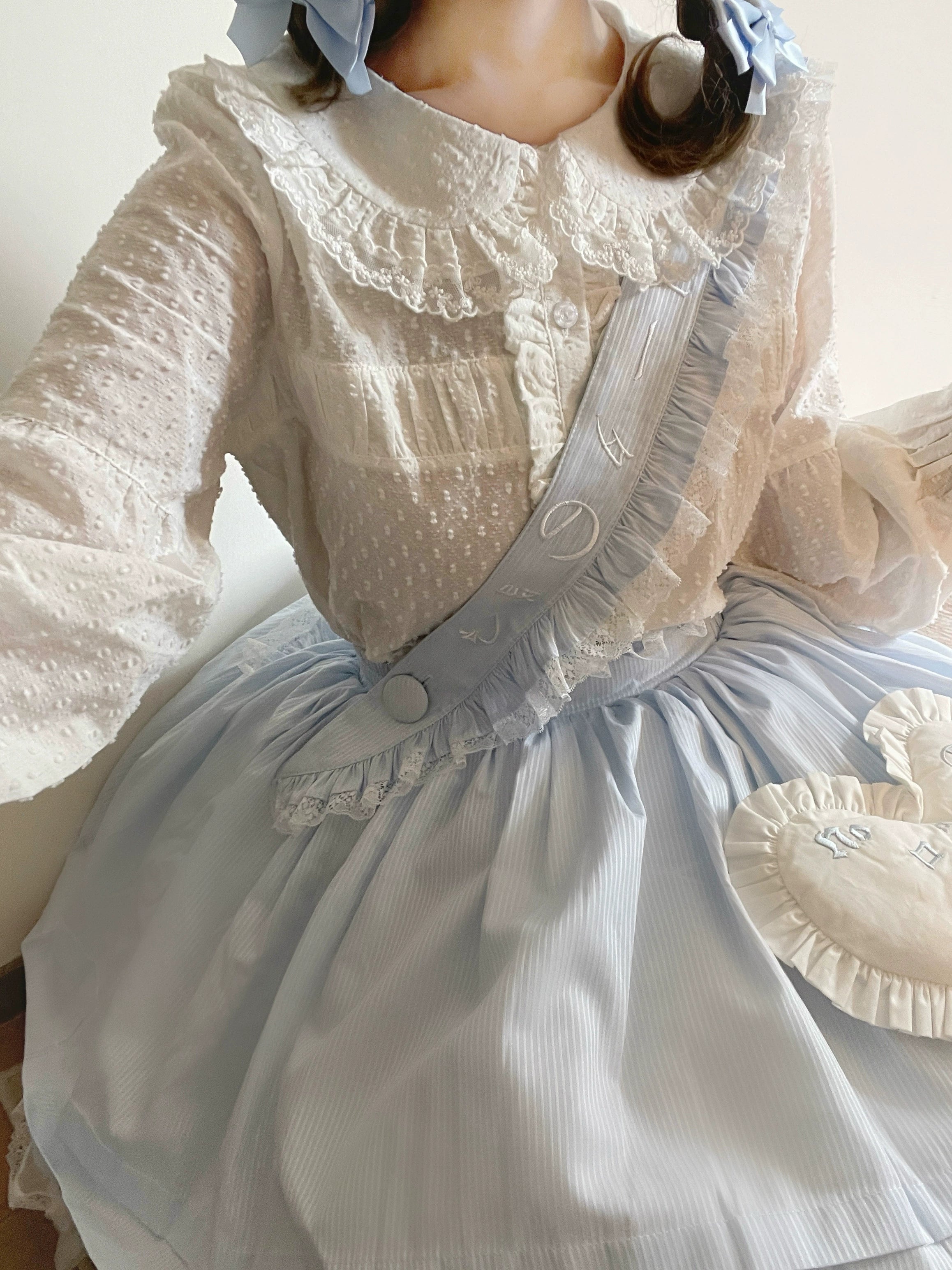 MIST - Tianmi - Sweet Lolita Blouse Long Sleeve Doll Collar Thin Shirt