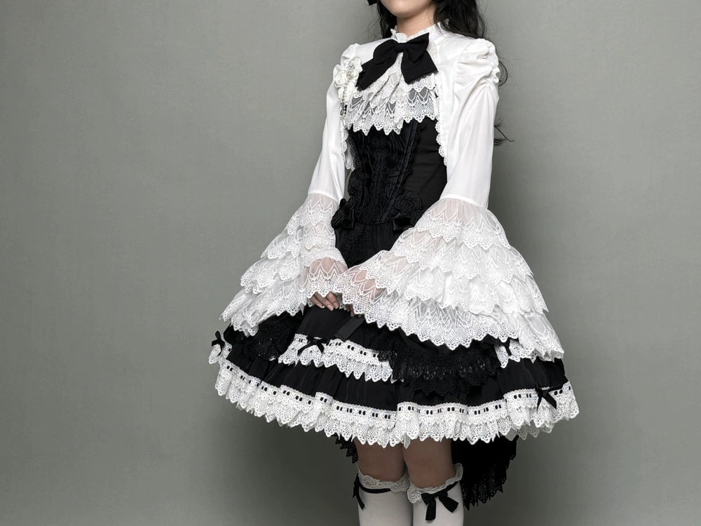 LeMiroir~Saint~Gothic Lolita Bolero Skirt Mermaid Dress Corset