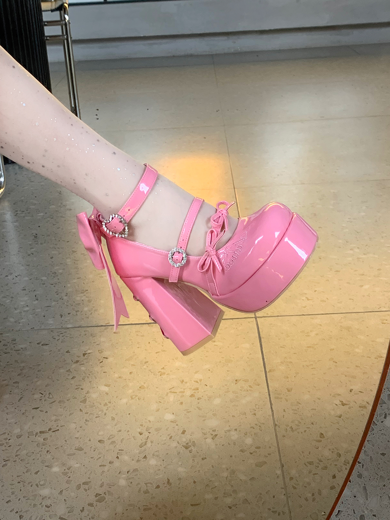 (BFM)Aimee~Barbie Girl Y2K High Heels in 4 Colors 34 Barbie Pink 