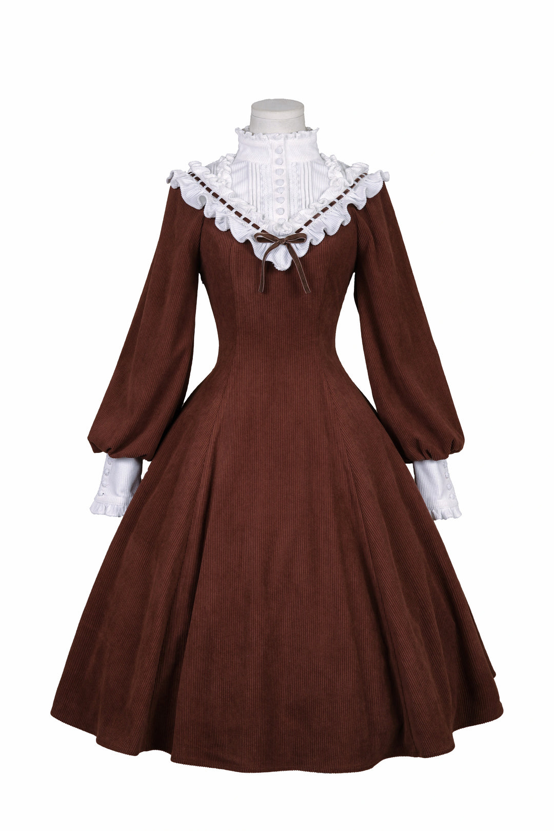 (BFM)Miaoplus~Winter Birch Forest~Elegant Lolita OP Dress Corduroy Long Sleeve Winter Dress