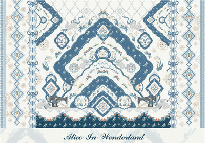 Alice in Wonderland~Rabbit Sewing Machine~Elegant Lolita Bag Floral Print Bow Bag   