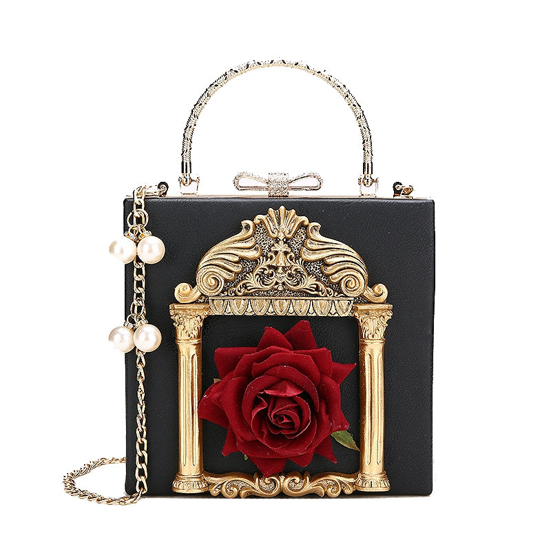 Prime Sister - Gothic Lolita Retro Bag Baroque Square Crossbody Bag