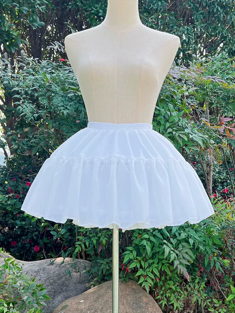 Adjustable Lolita Hoop Puffy Petticoat, 13.8" (35 cm) (White) 45017:831800