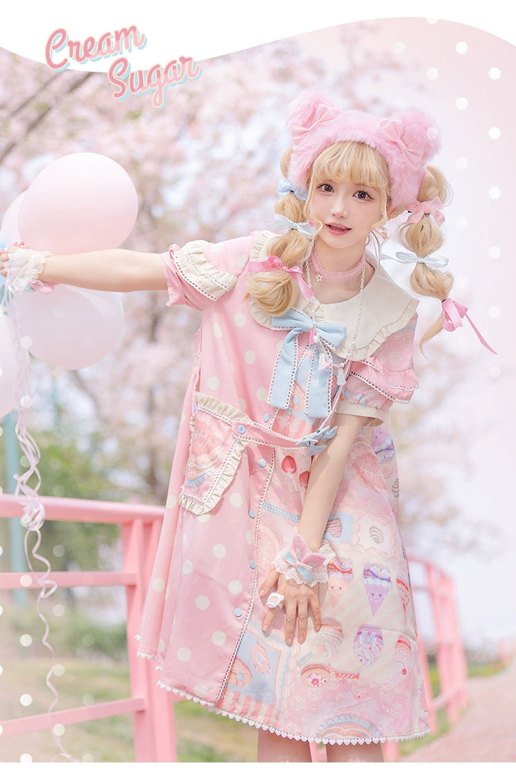 Sweet Lolita OP Dress Pink Lolita Dress – 42Lolita