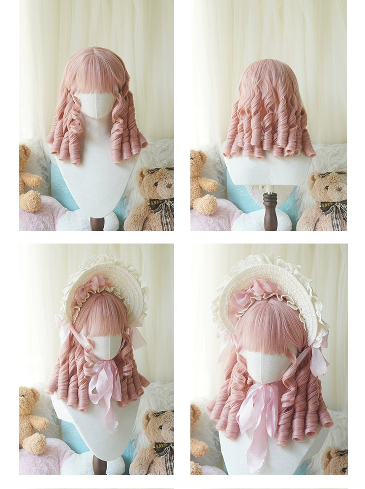 Imperial Tea~Retro Lolita Wig Short Roman Curl Hairpiece